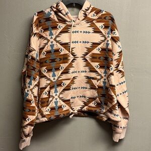 Aztec Patterned Crewneck Sweater